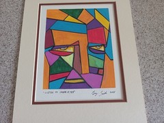 ORIGINAL ABSTRACT ART, ACRYLIC MARKER ON PAPER