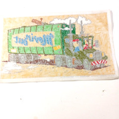 Artex Semi Truck Drivers Movin Out Finished Painted Poster wall Art Mancave