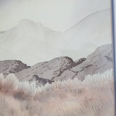 Jack Dietrich Signed Original Watercolor New Mexico Desert Landscape 28×22 Frame