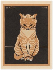 Sitting Cat, 1918 by Julie De Graag Gallery-Wrap Canvas Giclee (24 in x 18 in)