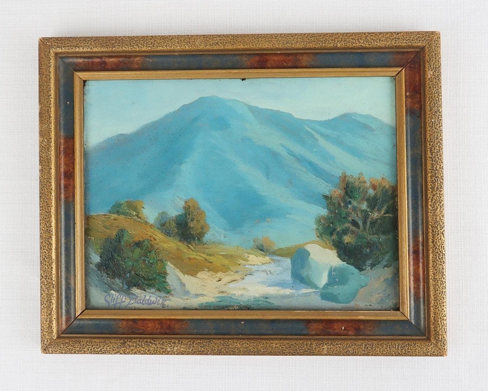 Original Clifford Park Baldwin California Landscape Oil Painting c.1940s Signed