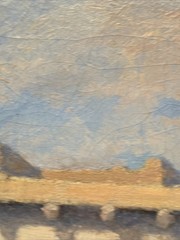 ANTIQUE HOPI PUEBLO PAINTING MATHIAS SANDOR NATIVE AMERICAN INDIAN LANDSCAPE OIL