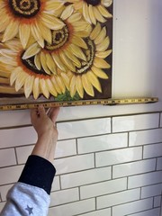 VTG Original Sunflowers In Basket Floral Still Life 18 X24” T Canvas Dopamine