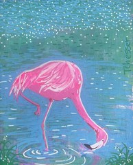 Original art for sale by artist “Flamingo-a-go-go” T Chesser