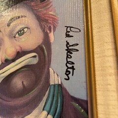 Red Skelton “Freddie” Clown Hand Signed Lithograph on Canvas (2185/5000)