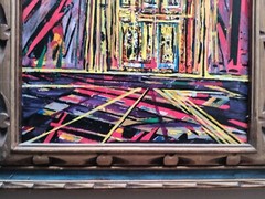 Original Acrylic Mixed Media Abstract Painting 20″ X 16″ Framed 26.5″X22.5″ 1OAK