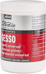 Versatile Non-Toxic Acrylic Gesso 1L – Ideal for Interior and Exterior Use