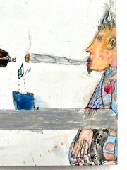 (S)toke Watercolor Ink Painting – One Word Series – Steven Tannenbaum