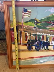 Taos NM Artist Lloyd Rivera 2005 Acrylic On Canvas Board Painting “Camino Real…”