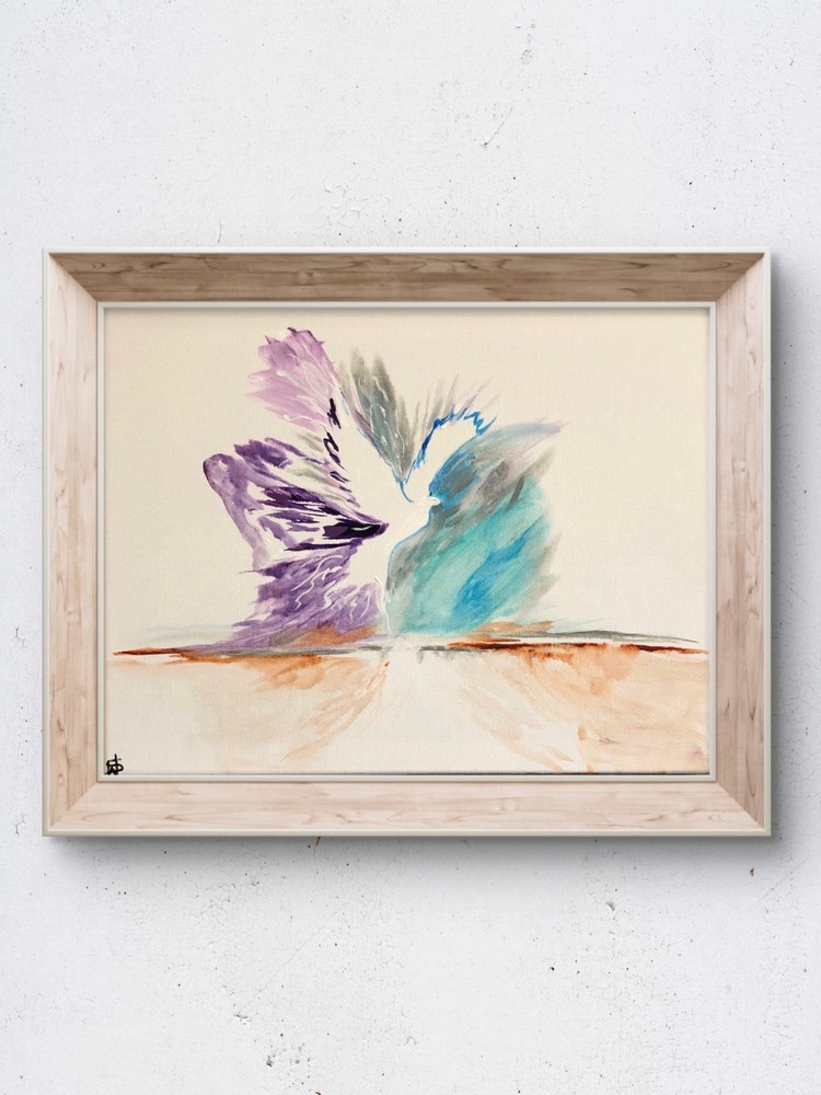 Peace dove abstract modern fine art painting 12X16 canvas acrylic original