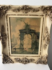 Roderick Montagu 1957 Framed Impressionist Oil Painting 20×17