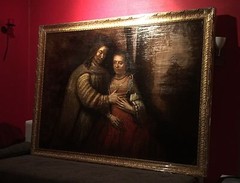 Vintage Kunst Original Ölgemälde Dänhardt Judenbraut Rembrandt Reproduktion