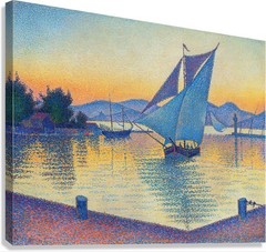 Paul Signac Port at Sunset Painting Reproduction – Giclee Canvas/Paper/Stretched