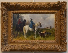 A fine original oil painting by Gerhard Bettner, original frame labels 1870s