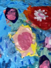 Abstract Flower Garden,16”x20”x 1.5” OOAK, Signed, COA, Deep Gallery Wrap