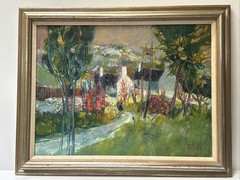 Rene Margotton Painting French School Of Paris Modernist Landscape Famous France
