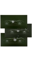 JAGUAR Limited Edition of 100 Artwork Digital Print on Aluminum Set of 3 w/ COA