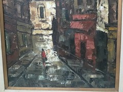Original Oil by Maurice Ronceray Framed Montana Rue Chevalier de la Barre Paris