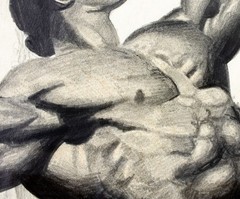 Michael O’Malley (US,20C) colored pencil painting 135419