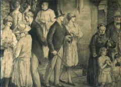 Large Graphite & Watercolor for McCall’s Illustration by Edmund Franklin Ward