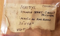 MARTYL PAINTING ABSTRACT EXPRESSIONIST CIRCUIT PRISONER ARTIST OF DOOMSDAY CLOCK