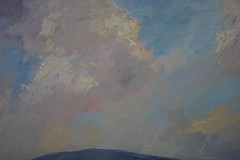 Audrey Dean Oil Painting c1970s Yachts on a Lake British West Country School