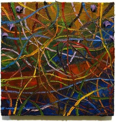 ORIGINAL OIL█PAINTING VINTAGE ART█SIGNED IMPRESSIONIST POP█ABSTRACT MODERN DECO