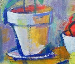 Mollie Tureske (1909-2002) Vintage Mid-Century Abstract Oil Still-Life Painting