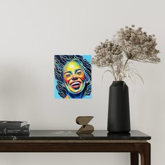 ORIGINAL Portrait Picture Painting Woman Abstract Painting Modern HAND PAINTED