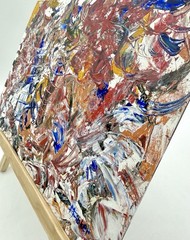Expressionism Original Acrylic Painting 9×12 Abstract Impasto Wall Art Board