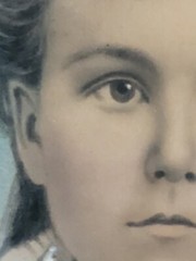Antique Master Pastel Portait Siblings Frankie & Annie Children Of John& Ophelia