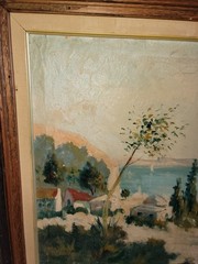 Original Painting Post Impressionism Oil On Board Signed Hebrew Jewish Israeli