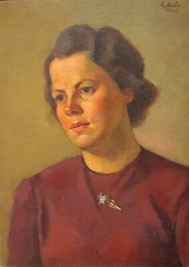 Anton Hula (Wien 1896-1946 ebd.) Damenporträt 1943.