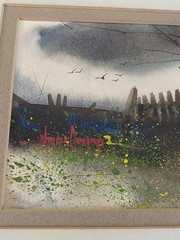 RARE Wayne Cooper Watercolor Original Signed Vintage Art Painting Matted OOAK