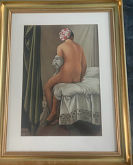 PASTEL ART BY POLISH ARTIST ZBIGNIEW KOTOWSKI of „THE VALPINCONE BATHER“