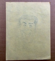 Original 1930s Ink Caricature of Ray Milland by Disney Artist T Hee (1911-1988).