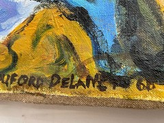 Beauford Delaney Painting – Abstract Figures art – Harlem Renaissance art