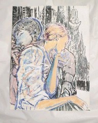 9 inch x 12 inch – Mixed Media Drawing – NO FRAME by A. Avila