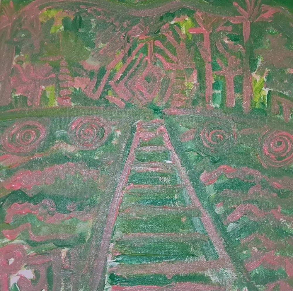 PJH STUDIOS „The Day The Portal Opened Up Acrylic Painting The Maya Civilization