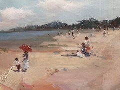 Beach View,Ocean,Original Oil Painting by Jason, 122 x 61 cm