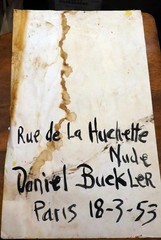 Daniel Buckler Original 1953 Paris Nude Gouache Painting Artist Estate Listed