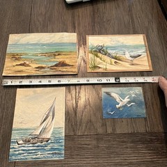 Lot of Vintage Nautical Seascape Paintings by Diane Murphree