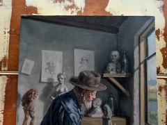 B Bouwer 16×20.. Oil / Canvas..(Sculptor).. Undated 20th Century European Artist