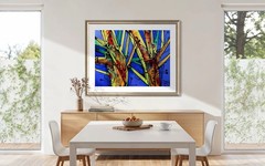 SIMEON GONZALES Original Painting COA / art studio Maryland – USA/LARGE XXL