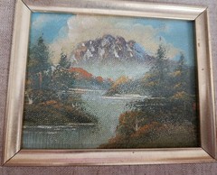 3 Vintage Landscape Minature Paintings