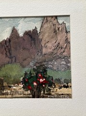 FREDERIC WHITAKER PAINTING AMERICAN LANDSCAPE IMPRESSIONISM LISTED FAMOUS SMALL