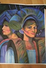 Haitian Painting by Jeudy 33.5 x 43