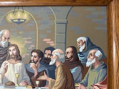 Vintage 1959 Paint by Number The Last Supper 26-1/2” x 20-1/2” Framed