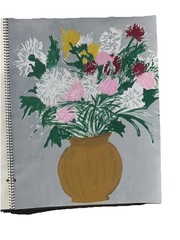 Mid century Album Floral Vibrant Still Life Bouquets Austrian