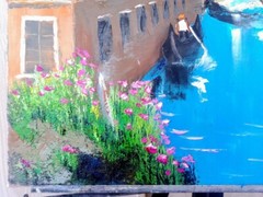 oil on canvas paintings original signed 15,5X19,5 in